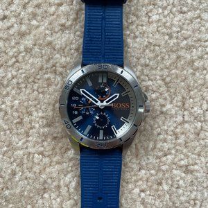 Hugo Boss Watch blue strap (24mm silicon) 45mm